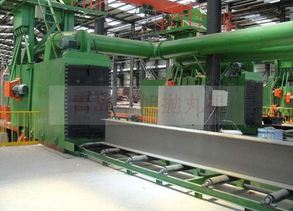 信陽鋼結構拋丸機，河南型材拋丸除銹清理設備